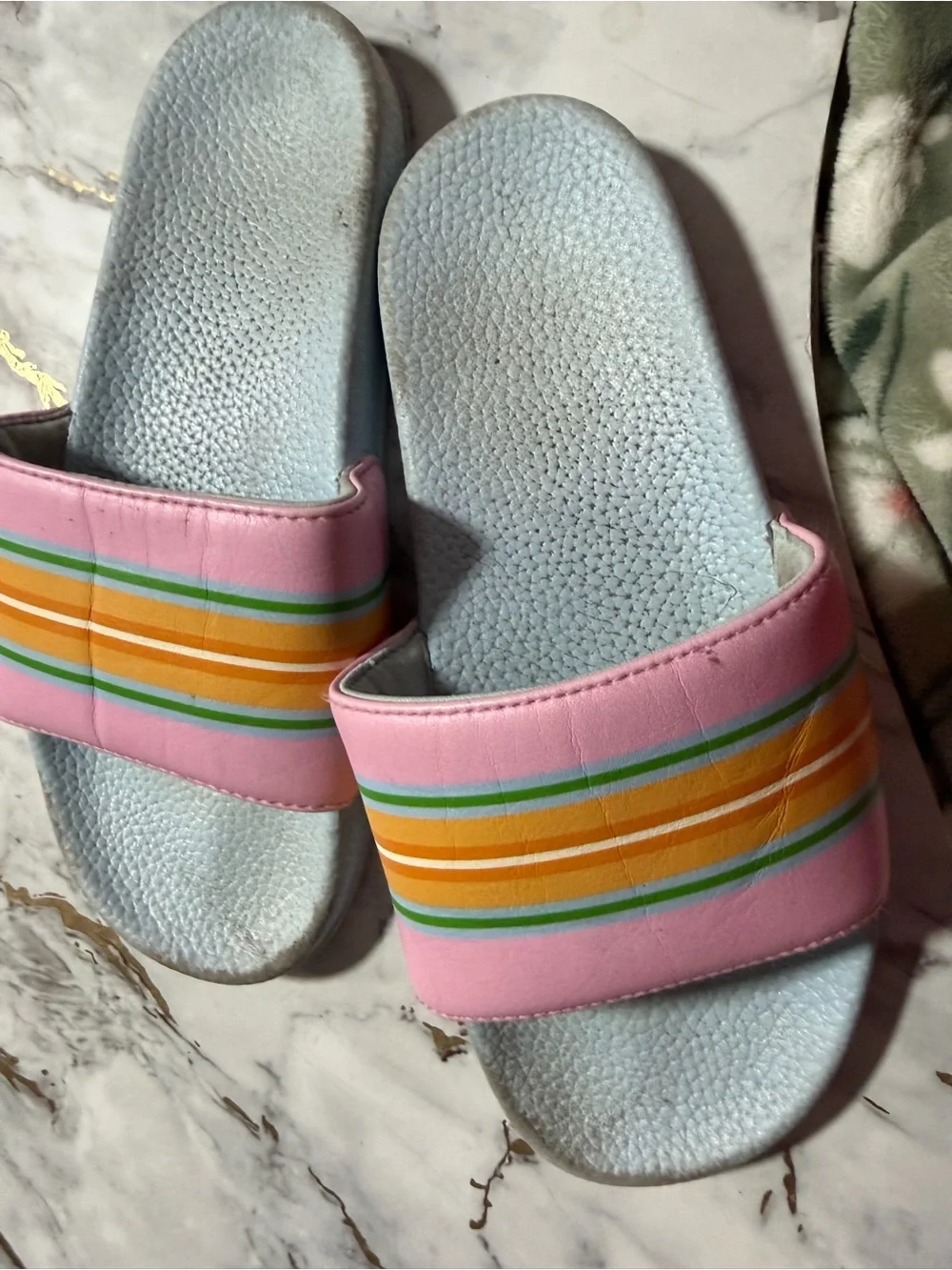 Girls Pink Velvet Slip-On Shoes